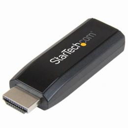 StarTech.com HD2VGAMICRA HDMI-VGA変換コンパクトアダプタ/コンバータ(オーディオ対応)HDMIオス-アナログRGB(D-Sub15ピン)メス1920x1200