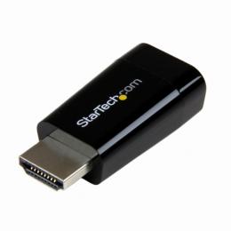 StarTech.com HD2VGAMICRO コンパクトHDMI-VGA変換アダプタ/コンバータ(Chromebook/Ultrabook/ノートパソコンに最適)HDMIオス-アナログRGB(D-Sub15ピン)メス変換コネクタ1920x1200/1080p