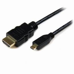 StarTech.com HDADMM2M 2mイーサネット対応ハイスピードHDMI-HDMIMicro変換ケーブルHDMI(タイプA)-HDMIマイクロ(タイプD)オス/オス