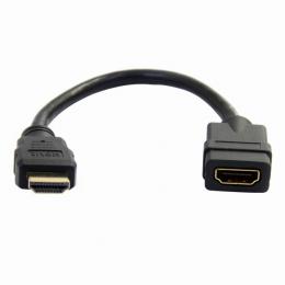 StarTech.com HDMIEXTAA6IN 15cmハイスピードHDMIオス/メス延長アダプタUltraHD4K2K対応ケーブル