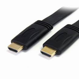 StarTech.com HDMIMM6FL 1.8mハイスピードHDMIフラットケーブル(イーサネット対応)UltraHD4K2K対応HDMIケーブルオス/オス