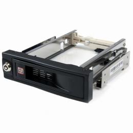 StarTech.com HSB100SATBK 5.25インチベイ内蔵型ハードディスク用リムーバルケース(トレイ/ケース不要)3.5インチSATAHDD専用モバイルラックホットスワップ/プラグ&プレイ対応