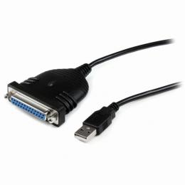 StarTech.com ICUSB1284D25 1.8mUSB-パラレル(D-Sub25ピン)プリンタ変換ケーブルUSBA(4ピン)-DB2525ピン(IEEE1284準拠)オス/メス