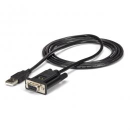 StarTech.com ICUSB232FTN 1ポートUSB-ヌルモデムRS232Cシリアル変換ケーブル(クロスケーブル)1xUSBAオスー1xDB-9(D-Sub9ピン)メスFTDIチップセット使用