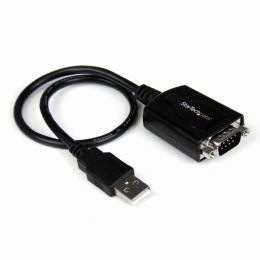 StarTech.com ICUSB232PRO 30cmUSB-RS232Cシリアル変換ケーブル1xUSBAオス-1xDB-9(D-Sub9ピン)オスシリアルコンバータ/変換アダプタCOMポート番号保持機能