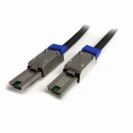StarTech.com ISAS88881 1m外部接続用miniSASケーブルSerialAttachedSCSISFF-8088-SFF-80882xSFF-8088(オス)1メートルブラック