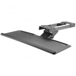 StarTech.com KBTRAYADJ スライド式キーボードトレイエルゴノミクス対応アジャスト可能(上下170mm/チルト+-15°/スイベル+-20°)トレイ引き出し量320mm