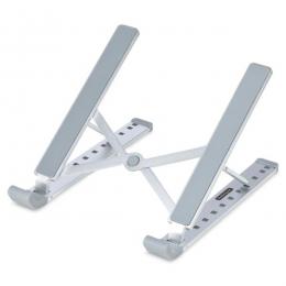 StarTech.com LAPTOP-RISER-BAR ノートパソコンスタンド/アルミニウム製/耐荷重10kg/折りたたみ式/角度調整可能/携帯ポーチ付き/ノートブックPC傾斜台