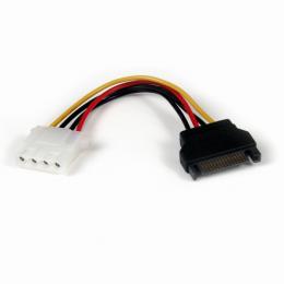 StarTech.com LP4SATAFM6IN 電源コネクタ変換アダプタケーブル15cmSATA電源(15ピン)オス-ペリフェラル電源(4ピン)メス