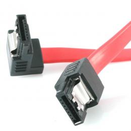 StarTech.com LSATA12RA1 SATAケーブル30cmラッチ付きコネクタ片側下向きL型タイプSATA(7ピン)メス-SATA(7ピン)メス