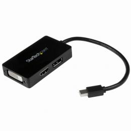 StarTech.com MDP2DPDVHD スリーインワンMiniDisplayPort-DisplayPort/DVI/HDMI変換アダプタ