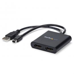 StarTech.com MSTMDP122DP 2ポートMSTハブMiniDisplayPort-2xDsiplayPortマルチモニタースプリッタ4K対応ミニディスプレイポート(オス)-2ポートディスプレイポート(メス)Windowsのみ対応