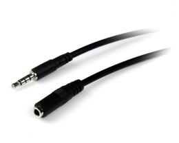 StarTech.com MUHSMF2M 2m3.5mm4極TRRSステレオミニプラグ延長ケーブル(iPhone/携帯/ヘッドセット用)1x3.5mm4極ミニプラグ(オス)-1x3.5mm4極ミニジャック(メス)