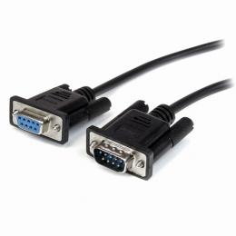StarTech.com MXT1002MBK RS-232Cストレートケーブル2mブラックD-Sub9ピン(オス)-D-Sub9ピン(メス)