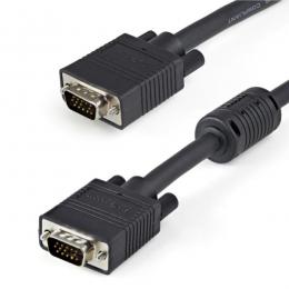 StarTech.com MXTMMHQ1M VGAケーブル1mブラック/D-Sub15ピンオス-オス/ビデオ信号の劣化を防ぐフェライトコア内蔵/対応解像度1920x1200/ライフタイム保証