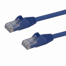 StarTech.com N6PATC10MBL 10mカテゴリー6LANケーブルブルーRJ45モールディングコネクタ(ツメ折れ防止カバー付き)ギガビットイーサネット対応Cat6UTPケーブル