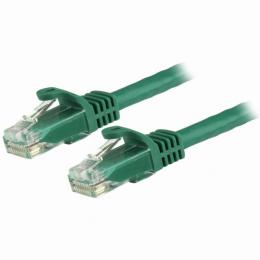 StarTech.com N6PATC15MGN カテゴリ6LANケーブル15mグリーンツメ折れ防止RJ45コネクタCat6UTPギガビットイーサネットケーブル