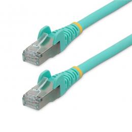 StarTech.com NLAQ-150-CAT6A-PATCH カテゴリー6ALANケーブル/1.5m/アクア/LSZH(低煙ゼロハロゲン)/10GbE500MHz/100WPoE++/S/FTP/ETL認証済/ツメ折れ防止機構付