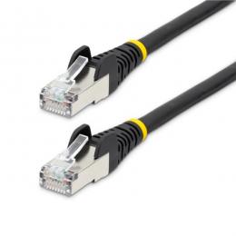 StarTech.com NLBK-2M-CAT6A-PATCH カテゴリー6ALANケーブル/2m/ブラック/LSZH(低煙ゼロハロゲン)/10GbE500MHz/100WPoE++/S/FTP/ETL認証済/ツメ折れ防止機構付