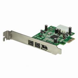StarTech.com PEX1394B3 IEEE1394a1ポート/1394b2ポート増設PCIExpressカード9ピンFireWire800x2/6ピンFireWire400x1対応PCIeカード内部電源コネクタ搭載