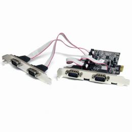 StarTech.com PEX4S553 シリアル4ポート増設PCIExpressインターフェースカード4xRS232Cポート拡張用PCIex1接続ボード16550UART内蔵