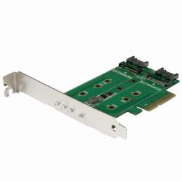 StarTech.com PEXM2SAT32N1 3ポートM.2SSD(NGFF)アダプタカード1ポートPCIe(NVMe)M.2/2ポートSATA3.0M.2PCIe3.0PCIExpress3.0M.2NGFFカード