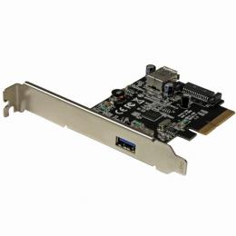 StarTech.com PEXUSB311EI 2ポートUSB3.1(10Gbps)増設PCIExpressカードUSBType-A(外部ポートx1/内部ポートx1)USB3.1Gen2対応