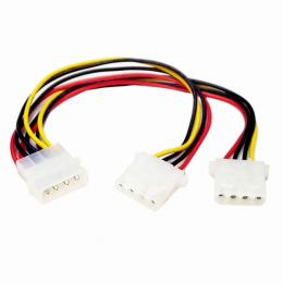 StarTech.com PYO2L IDE電源2分岐ケーブルペリフェラル電源(オス)-2xペリフェラル電源(メス)23cm