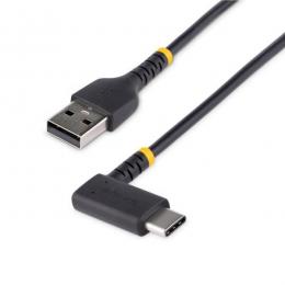 StarTech.com R2ACR-30C-USB-CABLE USBケーブル/USB-A-USB-C/30cm/USB2.0/L型右向き/急速充電&データ転送/高耐久アラミド繊維補強/Type-C充電コード/タイプCL字コネクター