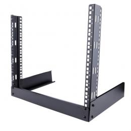 StarTech.com RK8OD2 サーバーラック/8U/19インチ/2ポストオープンフレーム型/耐荷重50kg/U高さマーキング付/卓上据置タイプ/EIA規格