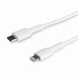 StarTech.com RUSBCLTMM1MW USBType-C-Lightningケーブル1mホワイトAppleMFi認証iPhone充電ケーブル高耐久性ライトニング-TypeCケーブル