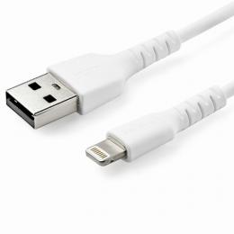 StarTech.com RUSBLTMM2M ライトニングケーブル2mAppleMFi認証iPhone充電ケーブルホワイト高耐久性Lightning-USBケーブル