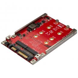 StarTech.com S322M225R 2スロットM.2-SATA変換アダプタ2.5インチドライブベイ対応RAID2xM.2NGFFSSDアダプタSATA3.0(6Gbps)対応