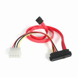 StarTech.com SAS729PW18 46cmSAS29ピン-SATA変換ケーブルペリフェラル電源付きSATA(7ピン・データ)オス-SFF-8482(29ピン・データ&電源)メス/ペリフェラル電源4ピンオス