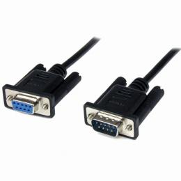 StarTech.com SCNM9FM2MBK 2mRS232Cシリアルクロス/ヌルモデムケーブルメス(DB-9/D-Sub9ピン)‐オス(DB-9/D-Sub9ピン)ブラック