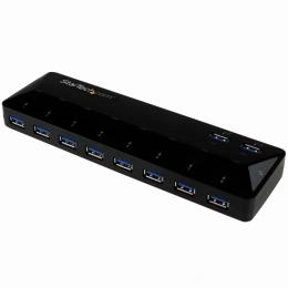 StarTech.com ST103008U2C 10ポートUSB3.0ハブ急速充電専用ポート搭載(2ポートx1.5A)USBバッテリ充電(BC)仕様1.2準拠
