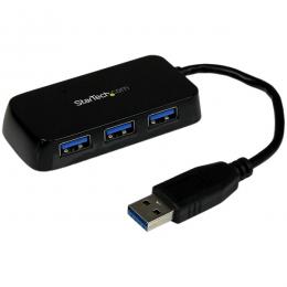 StarTech.com ST4300MINU3B 4ポートSuperSpeedUSB3.0ハブポータブルミニUSBHub1xUSBA(オス)-4xUSB3.0A(メス)ブラック