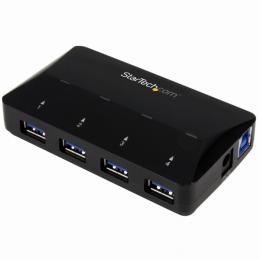 StarTech.com ST53004U1C 4ポートUSB3.0ハブ2.4A(アンペア)急速充電専用ポートx1搭載USBバッテリ充電(BC)仕様1.2準拠