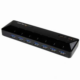 StarTech.com ST93007U2C 7ポートUSB3.0ハブ急速充電専用ポート搭載(2ポートx2.4A)USBバッテリ充電(BC)仕様1.2準拠