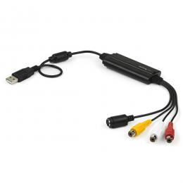 StarTech.com SVID2USB232 USB接続ビデオキャプチャーケーブル/S端子&コンポジット-USB2.0ビデオキャプチャーユニット/TWAIN対応/アナログデジタルコンバーター/Windows対応