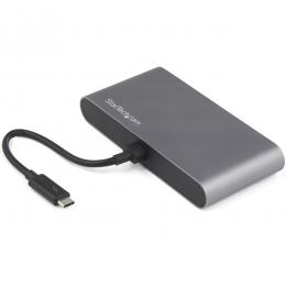 StarTech.com TB3DKM2DPL Thunderbolt3ハブサンダーボルト3ミニドックデュアル4K/60HzDisplayPort/1ポートUSB-Aハブ(3.2)/ギガビット有線LANポート