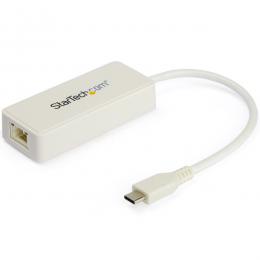 StarTech.com US1GC301AUW USBType-C有線LANアダプタホワイトUSB-Aポート付属USB-C-ギガビットEthernet変換NIC