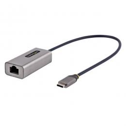 StarTech.com US1GC30B2 USB有線LANアダプター/USB-C接続/USB3.2Gen1/10/100/1000Mbps/30cm一体型ケーブル/各種OS/ドライバーインストール不要/グレー&ブラック/ギガビットイーサネット