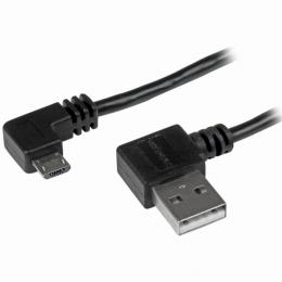 StarTech.com USB2AUB2RA2M L型右向きマイクロUSBケーブルUSBタイプA(オス)-USBMicro-B(オス)2m