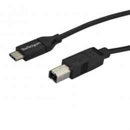 StarTech.com USB2CB2M USB-C-USB-Bケーブル2mUSB2.0準拠USBType-C(オス)-USBB(オス)