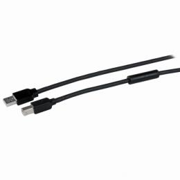 StarTech.com USB2HAB50AC 15mUSB2.0アクティブリピーターケーブルAタイプオス-Bタイプオスブラック