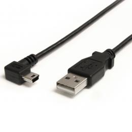 StarTech.com USB2HABM3RA 91cmミニUSB変換ケーブルminiUSB右向きL型ケーブルUSBA端子オス-USBmini-B端子オス