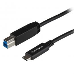 StarTech.com USB31CB1M USB3.1ケーブル1mブラックタイプBオス(9ピン)-Type-C/USB-Cオス(24ピン)リバーシブルデザインUSB3.1Gen2(10Gbps)規格対応