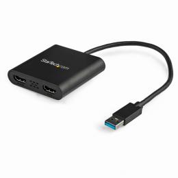 StarTech.com USB32HD2 USB3.0接続2ポートHDMIアダプタ4K/30Hz対応USB-A(オス)-2xHDMI(メス)