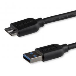 StarTech.com USB3AUB50CMS USB3.0Micro-Bスリムケーブル50cmType-A(オス)-マイクロB(オス)